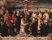 WOENSAM VON WORMS, Anton Christ on the Cross with Carthusian Saints painting